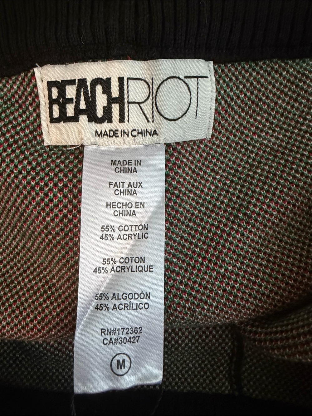 Anthropologie Beach Riot Balboa Shorts in Cheers! Champagne Ski Club Size Medium - Picture 6 of 6